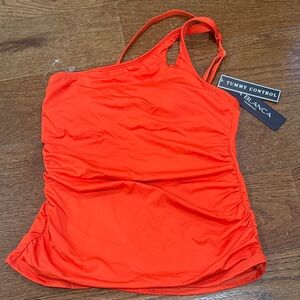 NWT La Blanca Women's Orange Swim Top
